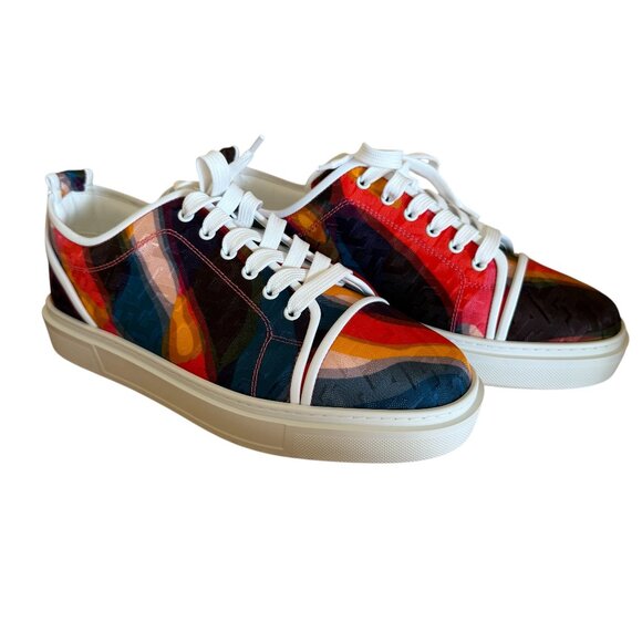 Louboutin 1240017 Adolon Junior Flat Varsity Illusion Low-top Sneaker Shoe sz 45